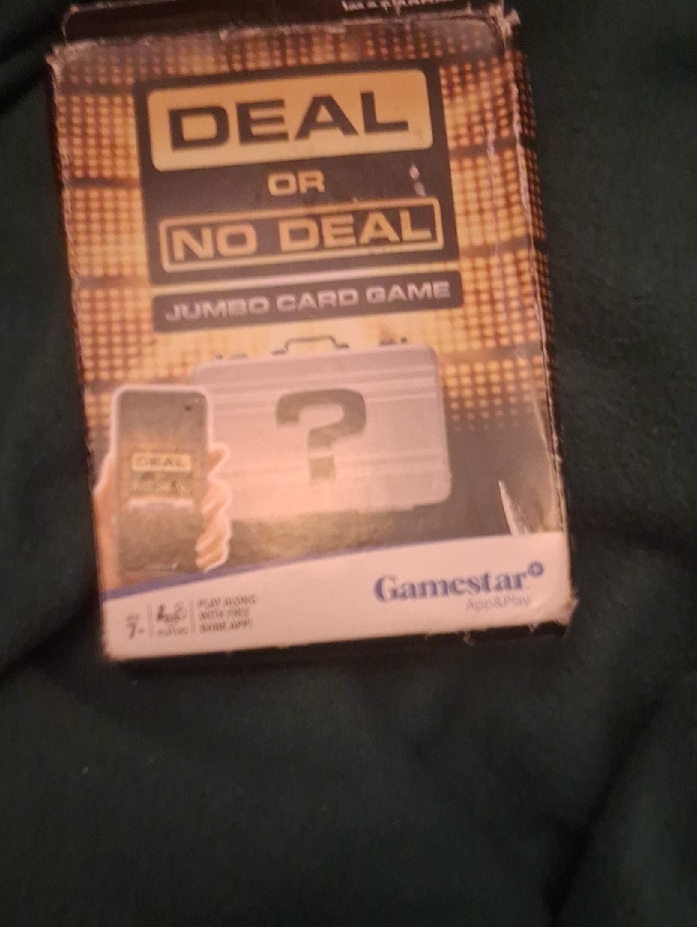 Deal or No Deal Jumbo Card Game by Gamestar - Gold & Black